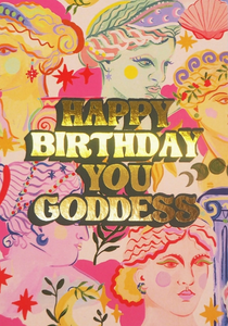 GREETING CARDS Happy Birthday You Goddess ELEANOR BOWMER