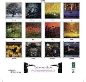 CATHERINE HYDE 2025 PAGAN WICCAN WALL CALENDAR