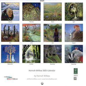 HANNAH WILLOW 2025 PAGAN WICCAN WALL CALENDAR