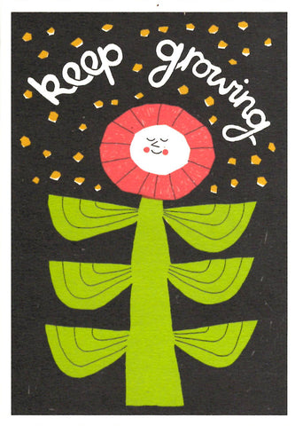 GREETING CARD Keep Growing PRINTER JOHNSON