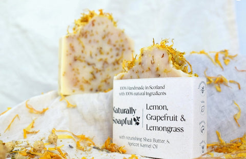 NATURALLY SOAPFUL VEGAN SOAP: Lemon, Grapefruit & Lemongrass