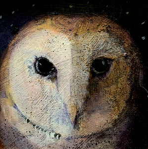 PAGAN WICCAN GREETING CARD Owls Not Flowers CATHERINE HYDE