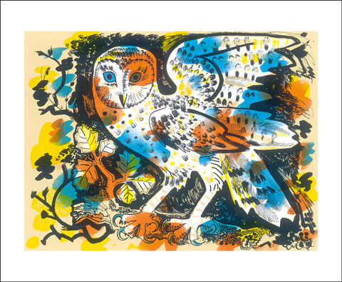 MARK HEARLD GREETING CARD Owl Watching