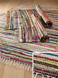 HUGE INDIAN RAG RUG 270 x 180 cm