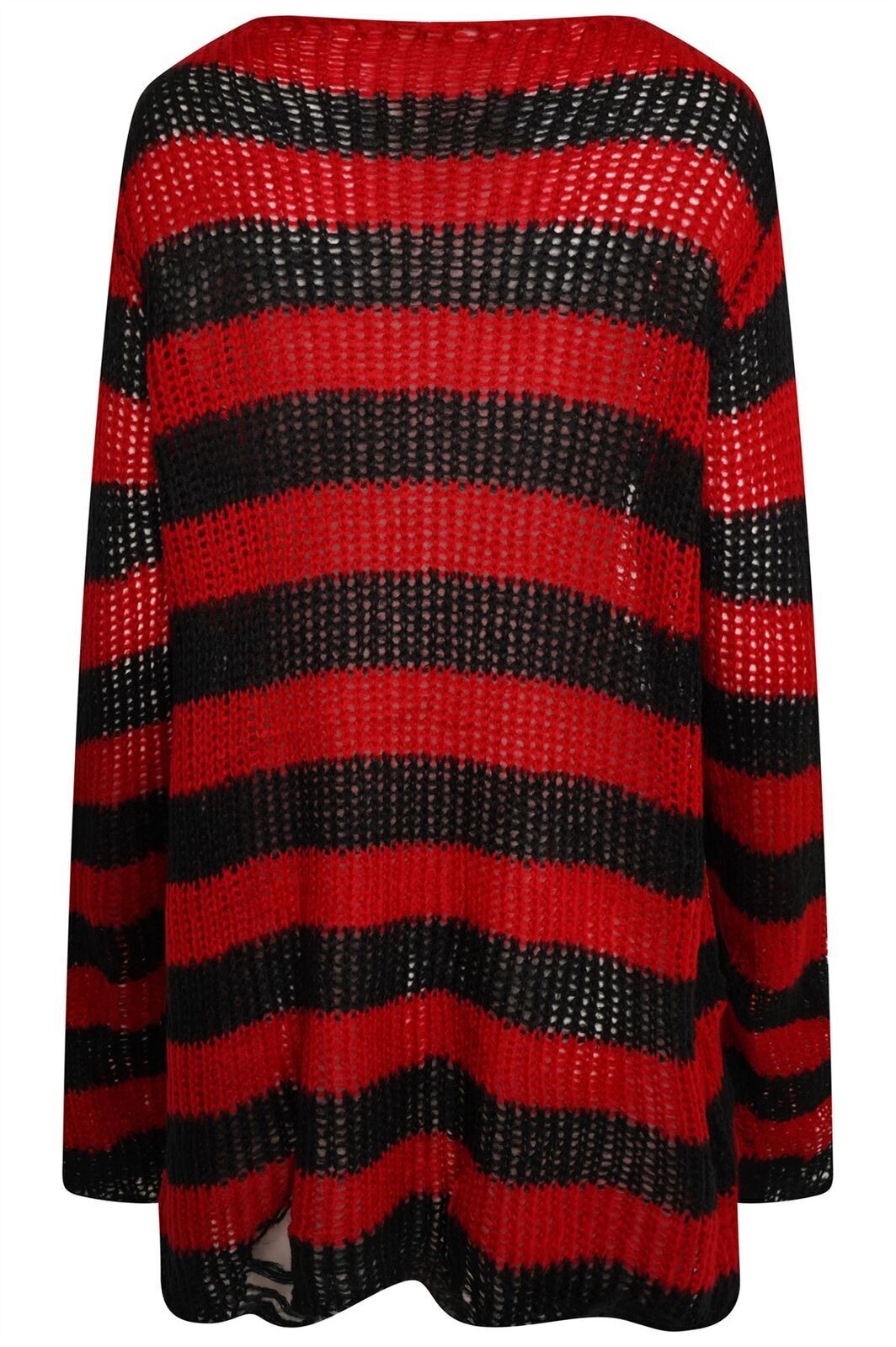 OVERSIZED PUNK GOTHIC DISTRESSED JUMPER/SWEATER
