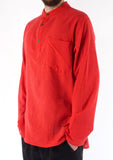 UNISEX GRANDAD COLLARLESS PLAIN SHIRTS
