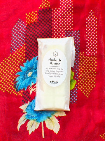 Rhubarb & Rose Soy Wax Melt Snap Bar