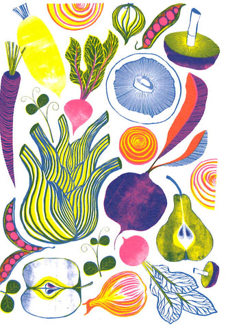 GREETING CARD Roots, Fruits & Shoots PRINTER JOHNSON