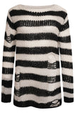 OVERSIZED PUNK GOTHIC DISTRESSED JUMPER/SWEATER