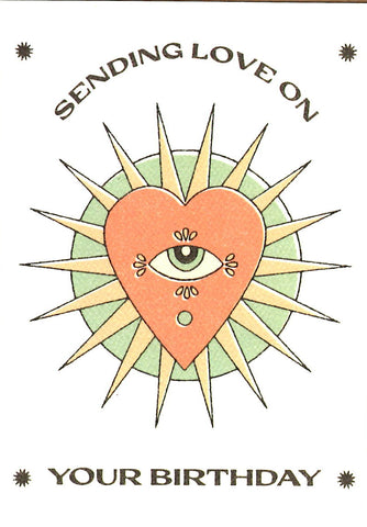 GREETING CARD Sending Love on Your Birthday CAI & JO