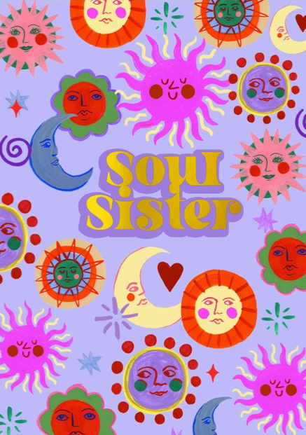 GREETING CARDS Soul Sister ELEANOR BOWMER