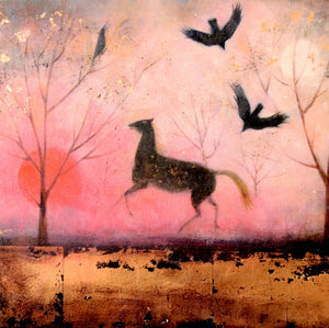 PAGAN WICCAN GREETING CARD The Crows Song CATHERINE HYDE