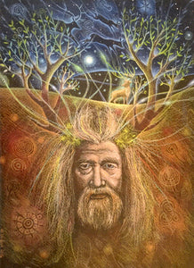 PAGAN WICCAN GREETING CARDThe Lost God of the Hills HANNAH WILLOW