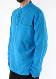 UNISEX GRANDAD COLLARLESS PLAIN SHIRTS