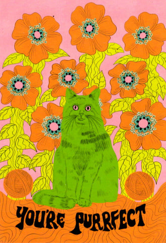 GREETING CARDS You're Purrfect CAT NEIGHBOURHOOD THREAT