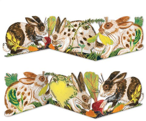 MARK HEARLD 3D DIE CUT GREETING CARD Rabbits