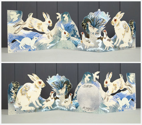 MARK HEARLD 3D DIE CUT GREETING CARD Winter Wildlife