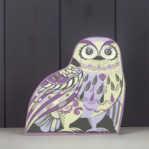 SARAH YOUNG DIE CUT 3D GREETING CARD Oswald the Owl