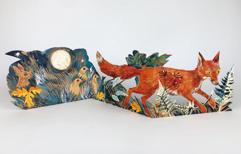 MARK HEARLD 3D DIE CUT GREETING CARD Fox