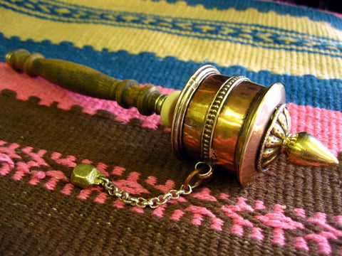 TIBETAN PRAYER WHEEL SMALL
