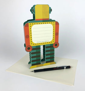 TOM FROST DIE CUT 3D GREETING CARD Robot