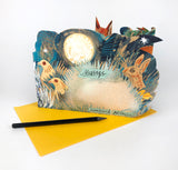 MARK HEARLD 3D DIE CUT GREETING CARD Fox