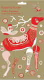 ROGER LA BORDE 'Folksy Reindeer' POP & SLOT DECORATION SCENE