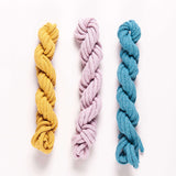 WOVEN NECKLACE KIT: Mustard - Dusty Pink - Teal