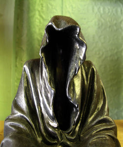 GRIM REAPER SHELF SITTER FIGURE Ornament Darkness Resides GOTHIC PAGAN OCCULT