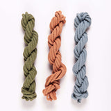 WOVEN NECKLACE KIT: Avocado - Blush - Light Grey