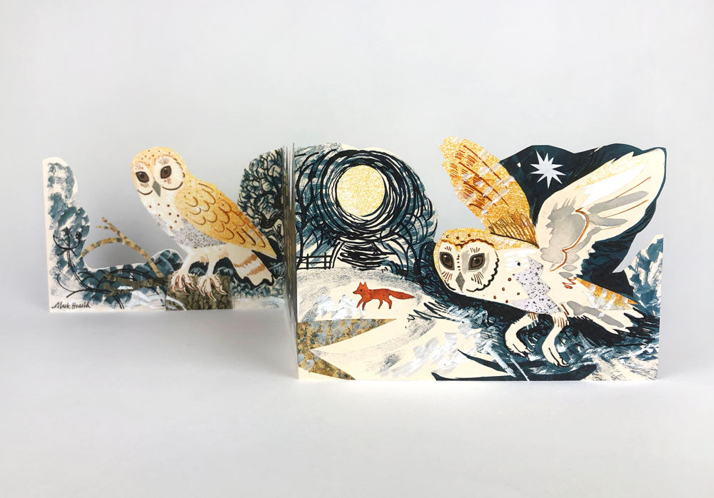 MARK HEARLD 3D DIE CUT GREETING CARD Silent Flight