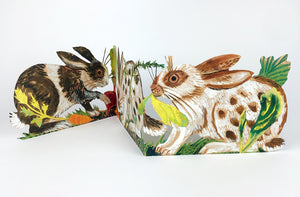 MARK HEARLD 3D DIE CUT GREETING CARD Rabbits