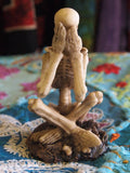 SEE NO, HEAR NO, SPEAK NO EVIL SET OF 3 SKELETONS
