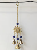 HANGING BRASS Sun CHIMES DECORATION