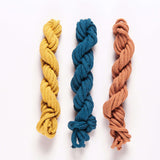 WOVEN NECKLACE KIT: Mustard - Terracotta - Petrol