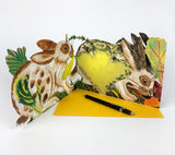 MARK HEARLD 3D DIE CUT GREETING CARD Rabbits