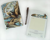 ANGELA HARDING 3D DIE CUT GREETING CARD Cornish Swallows