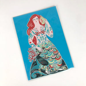 SARAH YOUNG DIE CUT 3D GREETING CARD Meryl Mermaid