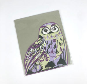 SARAH YOUNG DIE CUT 3D GREETING CARD Oswald the Owl