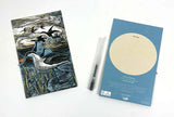 ANGELA HARDING 3D DIE CUT GREETING CARD Avocets at Blakeney
