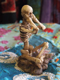 SEE NO, HEAR NO, SPEAK NO EVIL SET OF 3 SKELETONS
