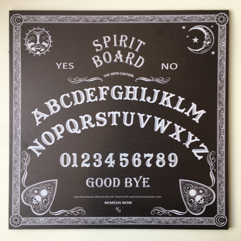 OUIJA SPIRIT BOARD WITH PLANCHETTE Occult WICCAN HORROR Magic