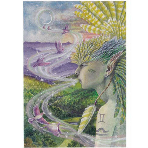 PAGAN WICCAN GREETING CARD Air Spirit WENDY ANDREW Birthday GODDESS