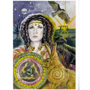 PAGAN WICCAN GREETING CARD Andrasta WENDY ANDREW CELTIC GODDESS