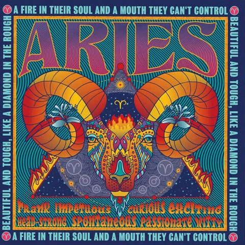 ARIES ZODIAC GREETING CARD Santoro