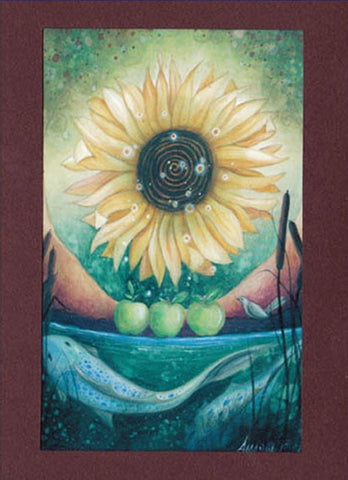 AUTUMN EQUINOX FESTIVAL GREETING CARD Celtic PAGAN AMANDA CLARK