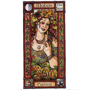AUTUMN EQUINOX FESTIVAL GREETING CARD 21st Sept PAGAN CELTIC HEDINGHAM FAIR