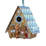 3D POP UP BAUBLE YULE CHRISTMAS GREETING CARD Gingerbread House SANTORO