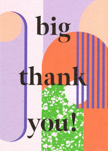 GREETING CARD Big Thank You THE COMPLETIST