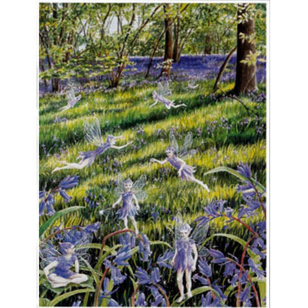 PAGAN WICCAN GREETING CARD Bluebell Fairies WENDY ANDREW Birthday CELTIC GODDESS